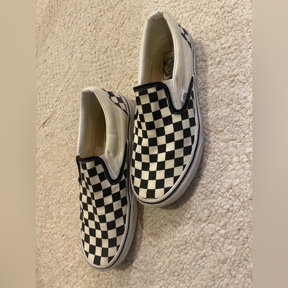 Vans slide on shoes. Worn but lots of life left! Condition pictured. - Picture 2 of 4